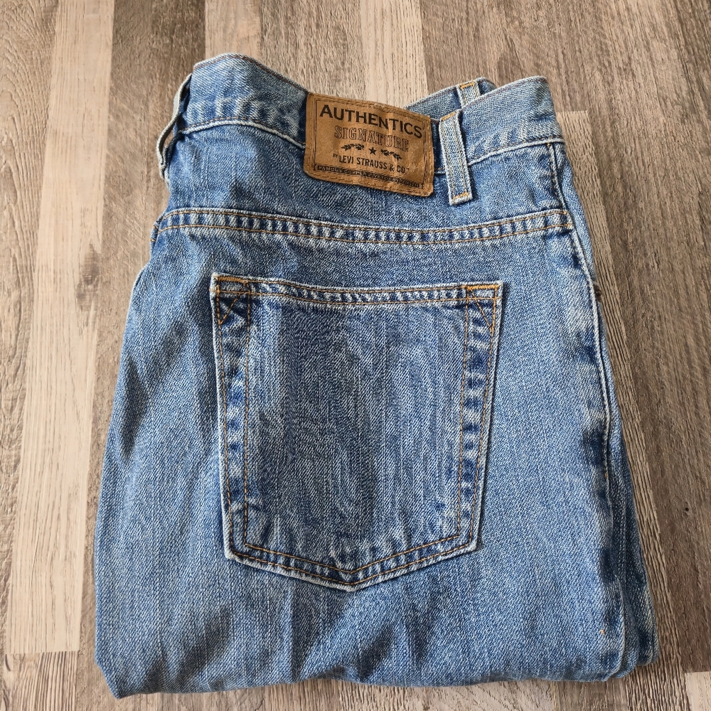 Signature by Levi Strauss & Co. 36x34 Mens Relaxed Regular Straight Jeans Y2K - Picture 15 of 15